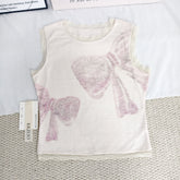 Belted floral print sleeveless top
