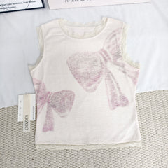 Belted floral print sleeveless top