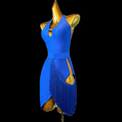 Customisable-Women's V-neck DanceWear Dance Dress Performance Wear