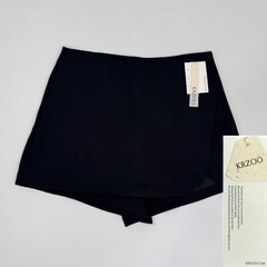 Irregular half-length wrap-around short skirt