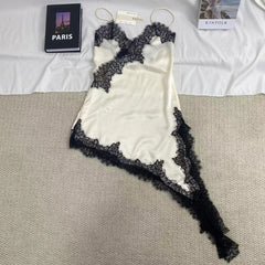 Elegant Lace Asymmetrical Dress