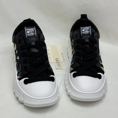 Color-matched breathable mesh thick-soled shoes