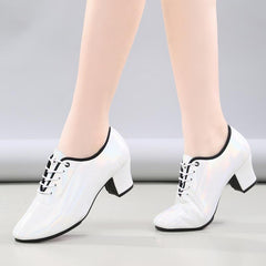 Women's Real Leather 3cm/5cm Teaching & Practice Shoes Ballroom Dance Shoes