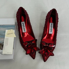 Pointed-Toe Stiletto Bridal Heels