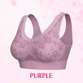 High-Support Wireless Lace Bra for Women