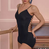 Women's Halter Backless Latin Dance Wear Bodysuit