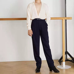 Boy's High-Waisted Dance Pants Latin Dance Practice Clothes