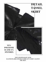 Foemmi Fringe Skirt For The Party And Club - Side Fringed Style