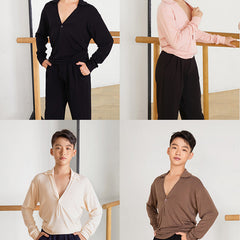 Boy's Long-sleeved Dance Practice Tops Dancewear