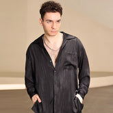 Men's Long-Sleeve Latin Dance Tops Dance Wear