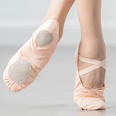 Women's Split-Sole Practice Canvas Ballet Shoes