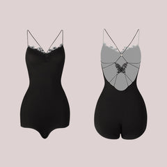 Girls Backless Dancewear Practice Tops Bodysuit