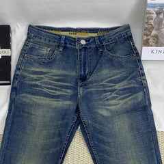 Vintage-Style Distressed Jeans