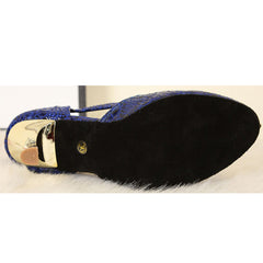 YW Women's Gold Real Leather 6cm/7.5cm Ballroom Dance Shoes Modern Dance Shoes