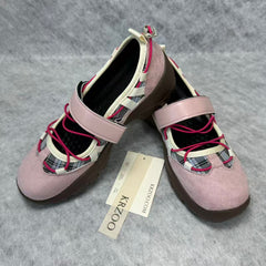 Functional style ballet platform Mary Jane shoes