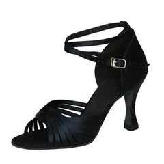 Women's Satin Customized Heel Ballroom Dance Shoes Latin Dance Shoes