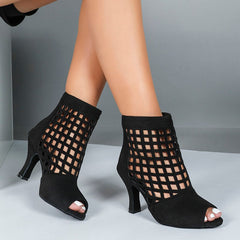 Women's Leatherette Customized Heel Heels Dance Boots JazDancing Shoes