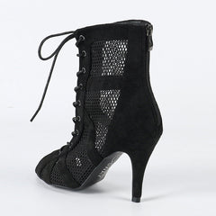 Women's Rubber Sole Customized Dance Heels Boots Salsa JazDance Shoes