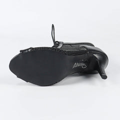 Women's Customized Heel Leatherette Rubber Heels Dance Boots JazStreet Sole Dance Shoes