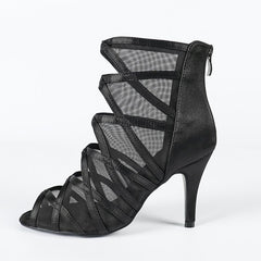 Women's Rubber Sole Customized Heel Heels Dance Boots JazSalsa Dancing Shoes