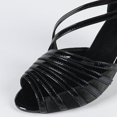 Women's Satin Customized Heel Rubber Sole Salsa Shoes Ballroom Dance Shoes Latin Shoes