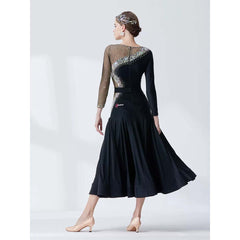 YUN Customisable-Women's DiamonBallroom Dancewear Modern Cotillion WaltDance Dress
