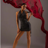 Women's Latin Dress Dance Wear Training Performance Dress