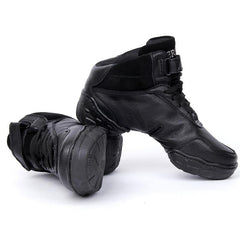 Women's Real Leather 3.5cm Heels Teaching & Practice Shoes Dance Sneakers
