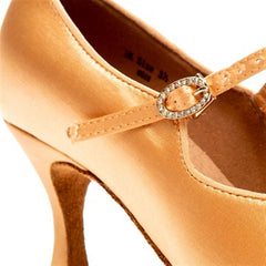Women's Satin Customized Heel Modern Dance Shoes Ballroom Dance Shoes