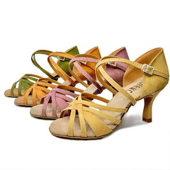 Women's Purple Customized Heel Latin Dance Shoes Ballroom Dance Shoes