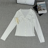 Lace V-neck base top