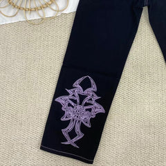 Retro Embroidered Jeans