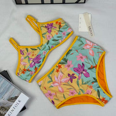 High-waist two-piece swimsuit set