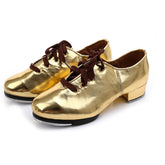 Women's Leatherette 3cm Heels Modem With Lace-up Tap Shoes