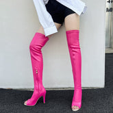 Women's 7cm/9cm Heel Rubber Sole Leatherette JazDance Boots Rubber Sole Pole Dancing Shoes