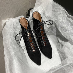 Women's 9cm Heel Suede Heels Dance Boots JazSalsa Street Sole Dancing Shoes