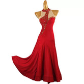 Customisable-Women's Sleeveless DanceWear Ballroom Dance Dress
