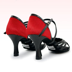 Women's Leatherette Customized Heel Strappy Latin Dance Shoes Ballroom Dance Shoes