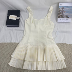 Versatile Wide-Pleated Dress