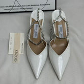 French-style chain beaded high-heeled shoes