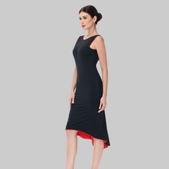 Customisable-Women's Performance Sleeveless Latin Salsa Dance Dress Competition Dress