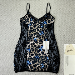 Leopard print butterfly pattern pajamas