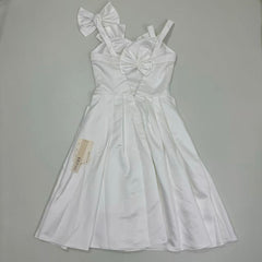 White French-style evening dress