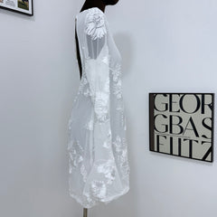 Bell-Sleeved Bodycon Dress