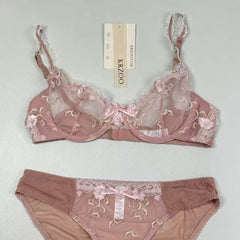 Embroidered lace transparent underwear cover