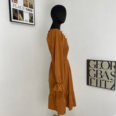 Parallel Crepe Bodice Dress