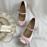 Simple Retro Chunky Heel Mary Jane Shoes