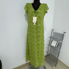 Elegant Floral Print Wavy Dress