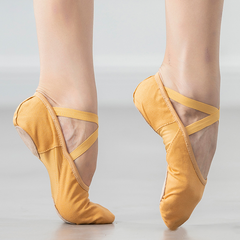 Women's Canvas Split-Sole Ballet Shoes