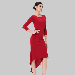 Customisable-Women's Red Dance Wear Dance Dress Performance Wear